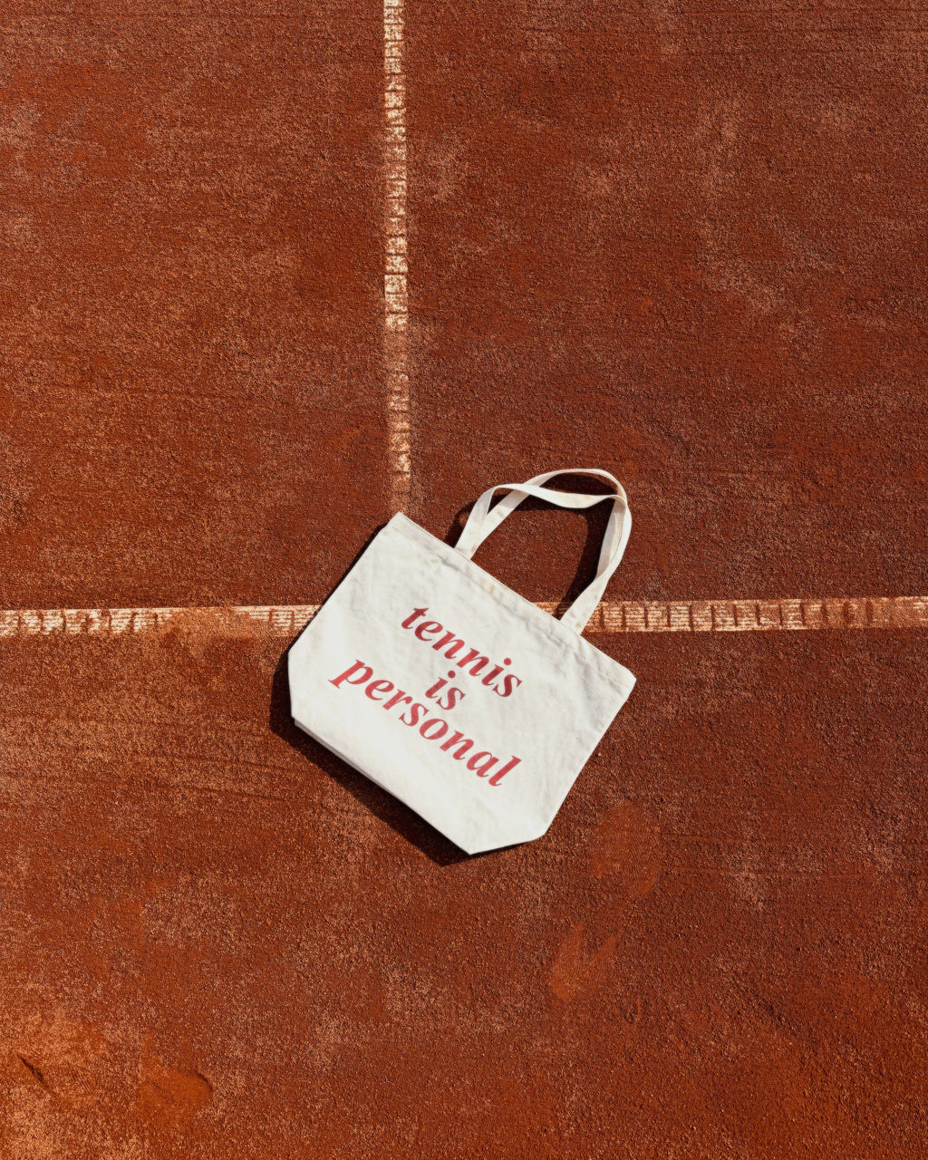 „tennis is personal“ canvas tote