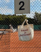 „tennis is personal“ canvas tote