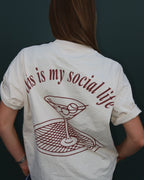“this is my social life” clay tee