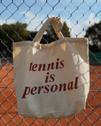 „tennis is personal“ canvas tote