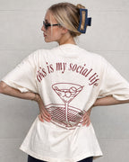“this is my social life” clay tee