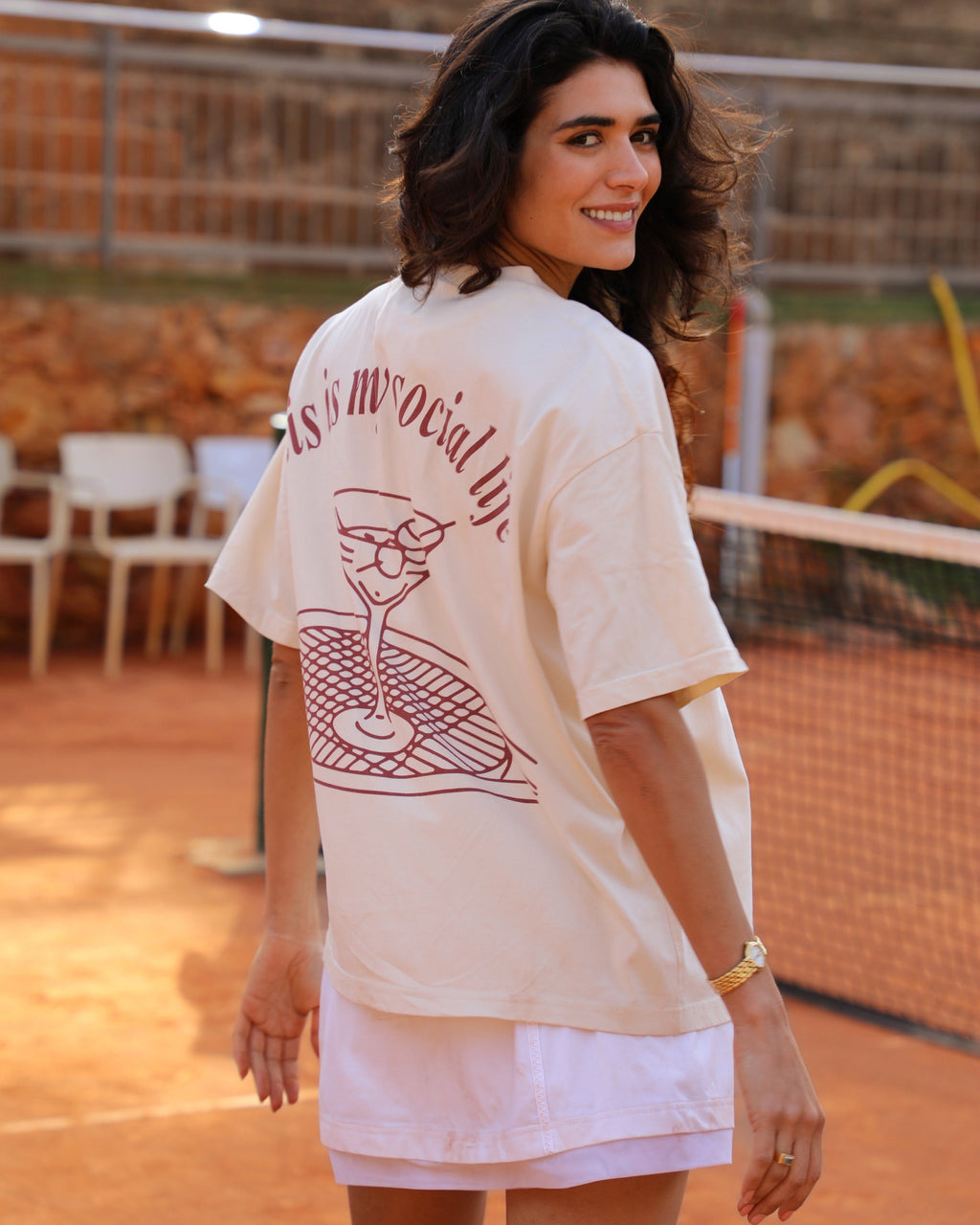 “this is my social life” clay tee