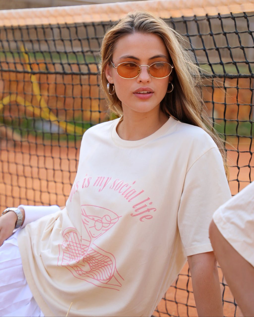 “this is my social life" strawberry cream tee