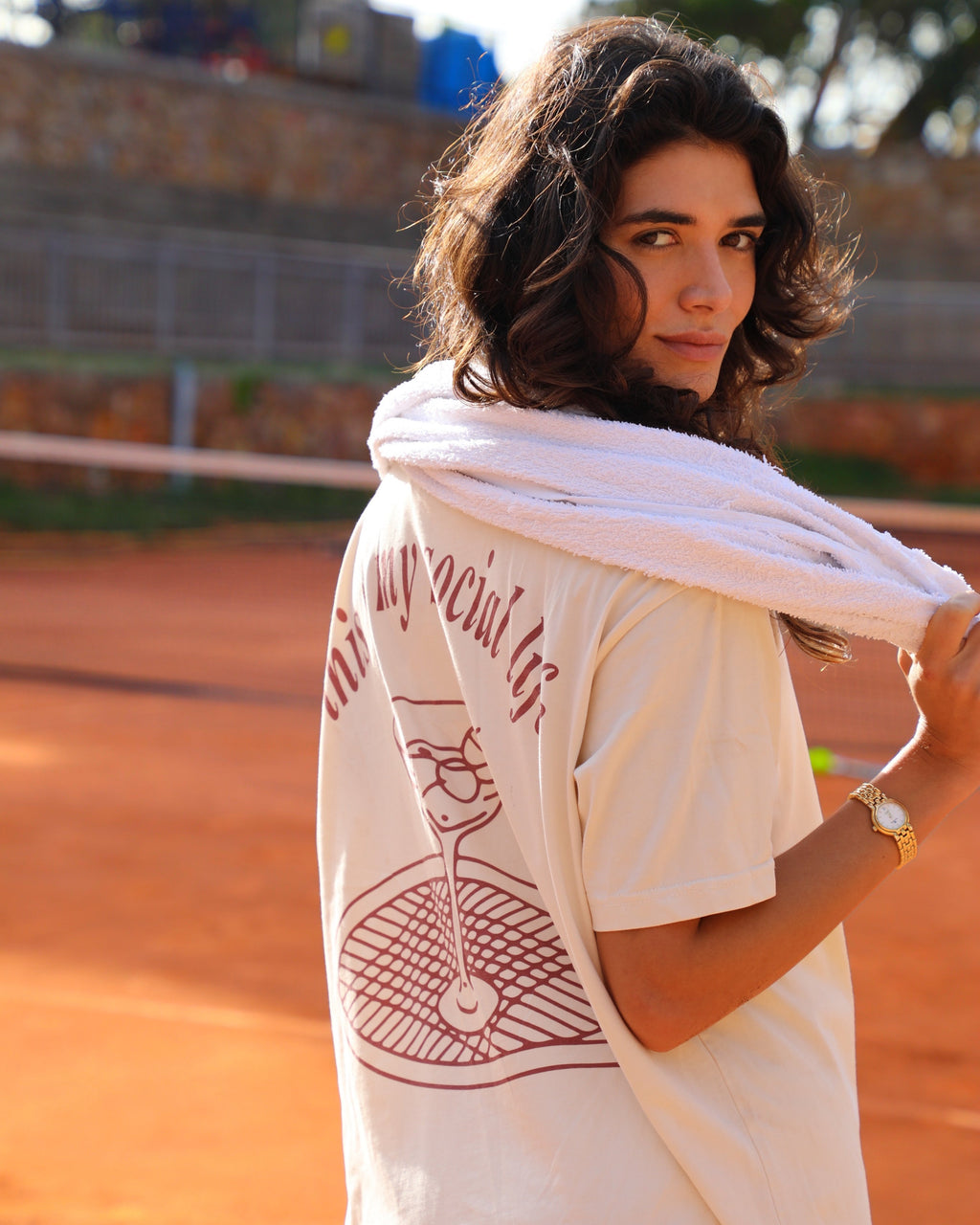 “this is my social life” clay tee