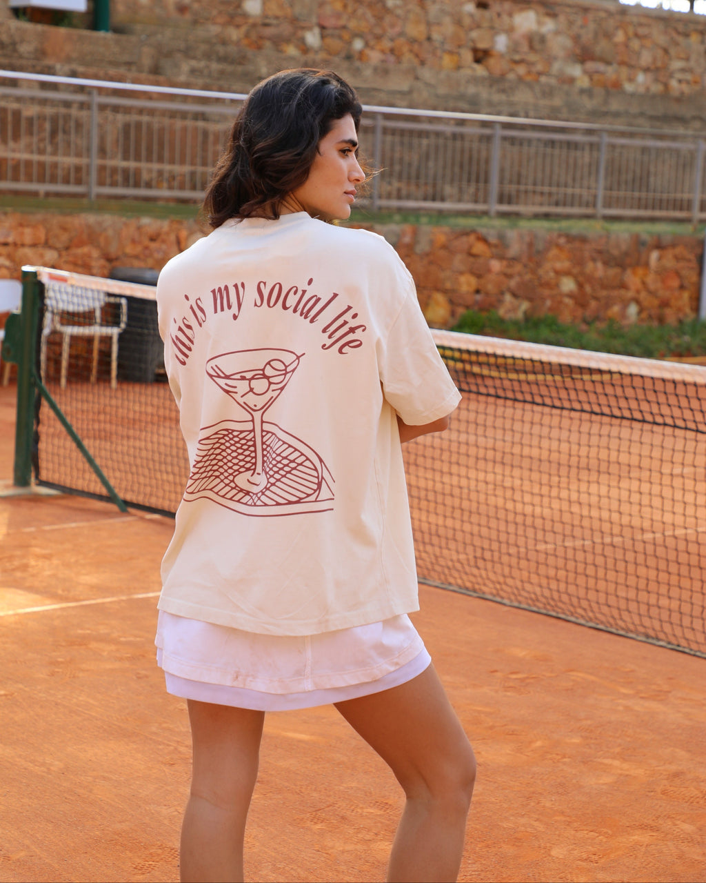 “this is my social life” clay tee