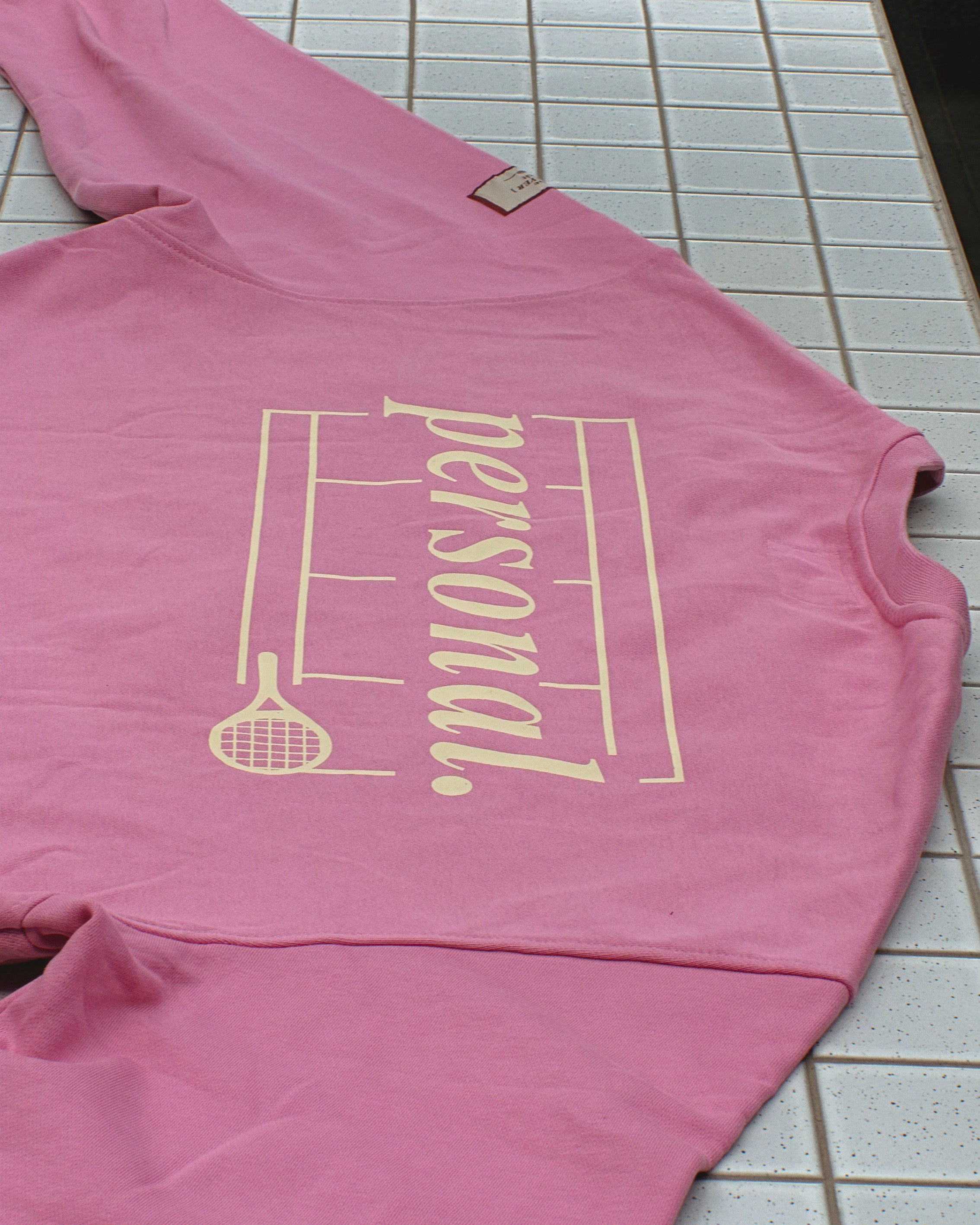 “personal.” court crewneck
